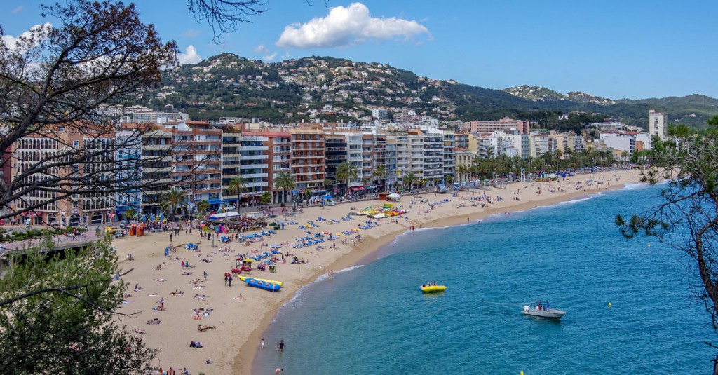 Strand der Partymetropole Lloret de Mar