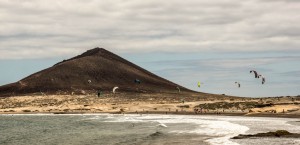 Teneriffa: Kitesurfer in El Medano