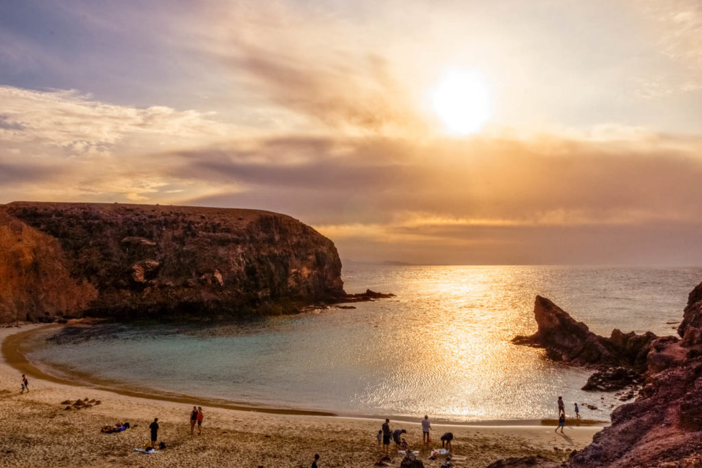 Die Playa de Papagayo auf Lanzarote