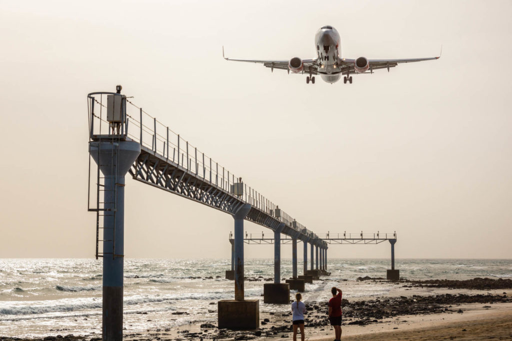 Plane Spotting am Flughafen von Lanzarote