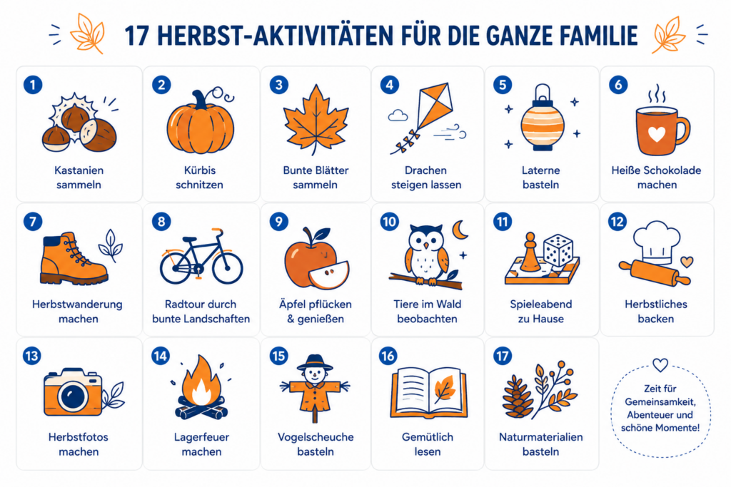 Was kann man in den Herbstferien machen? Ideen für drinnen und draußen
