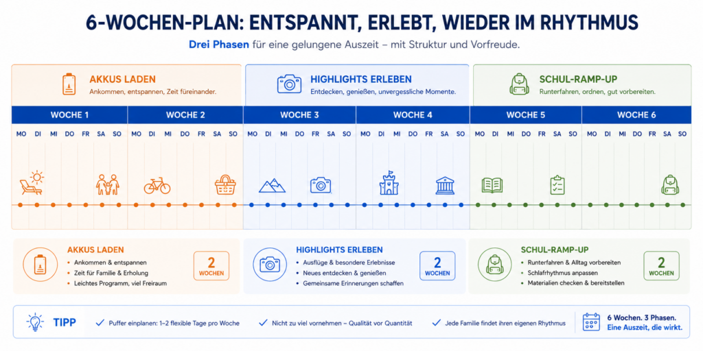 Sommerferien ohne Stress: So plant ihr sechs Wochen Familienzeit